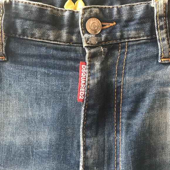 DSQUARED2 High Waisted Distressed Jeans Sz 44 - Picture 4 of 6